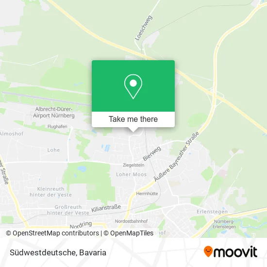 Südwestdeutsche map