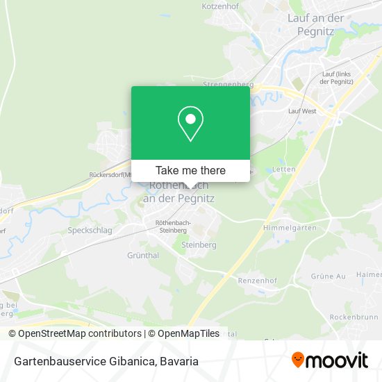 Gartenbauservice Gibanica map