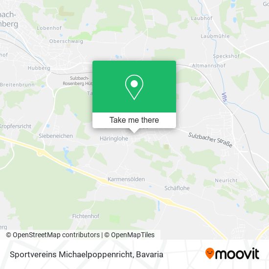 Sportvereins Michaelpoppenricht map