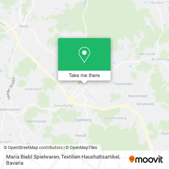 Карта Maria Biebl Spielwaren, Textilien Haushaltsartikel