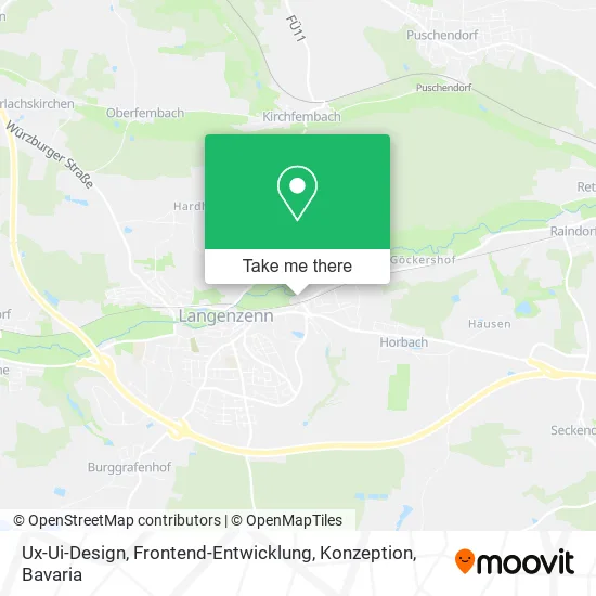 Карта Ux-Ui-Design, Frontend-Entwicklung, Konzeption