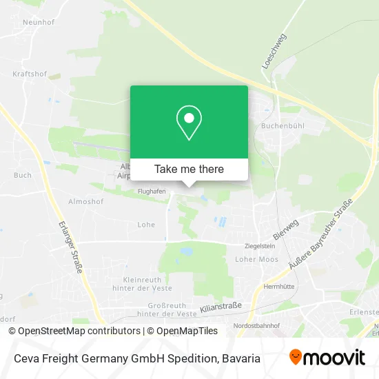 Карта Ceva Freight Germany GmbH Spedition