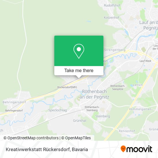 Kreativwerkstatt Rückersdorf map