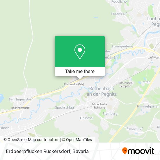 Erdbeerpflücken Rückersdorf map