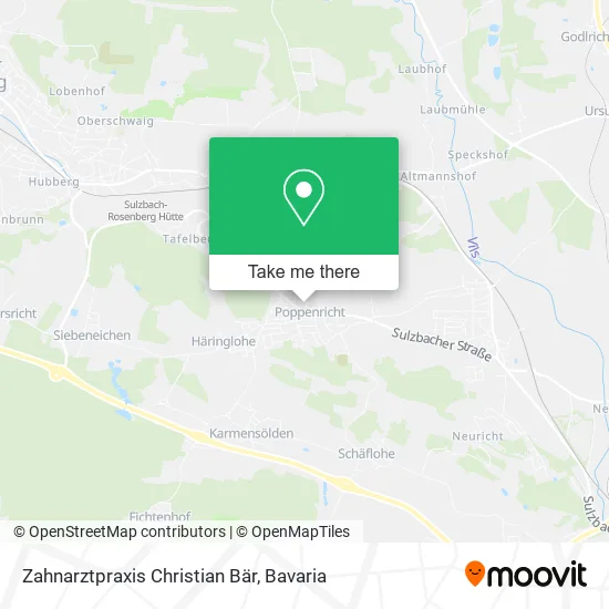 Карта Zahnarztpraxis Christian Bär