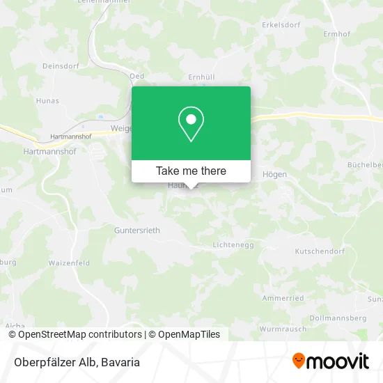 Oberpfälzer Alb map