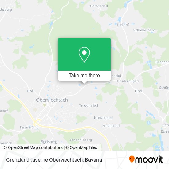 Grenzlandkaserne Oberviechtach map