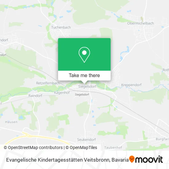 Карта Evangelische Kindertagesstätten Veitsbronn
