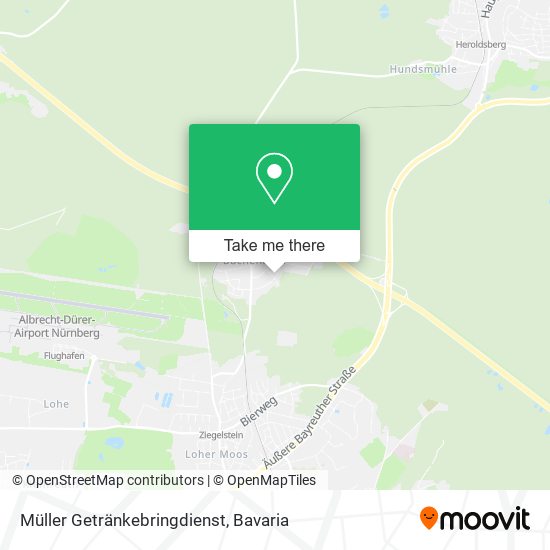 Müller Getränkebringdienst map