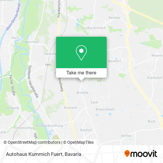 Карта Autohaus Kummich Fuert