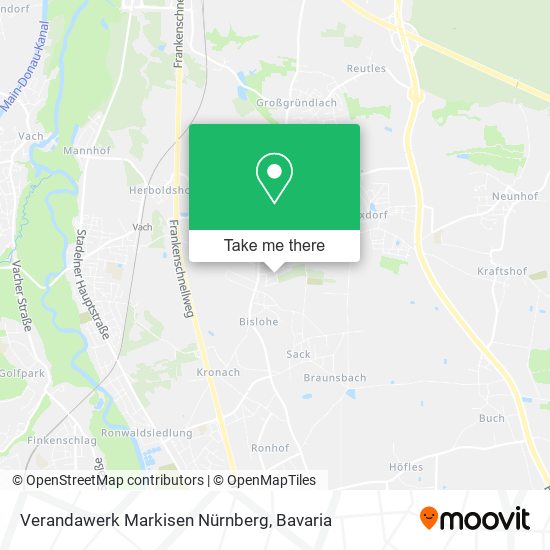 Verandawerk Markisen Nürnberg map