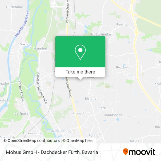Möbus GmbH - Dachdecker Fürth map