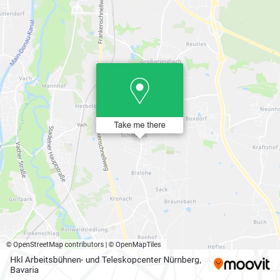 Hkl Arbeitsbühnen- und Teleskopcenter Nürnberg map
