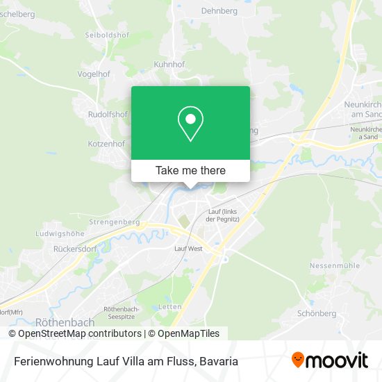 Ferienwohnung Lauf Villa am Fluss map