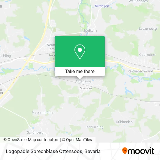 Карта Logopädie Sprechblase Ottensoos