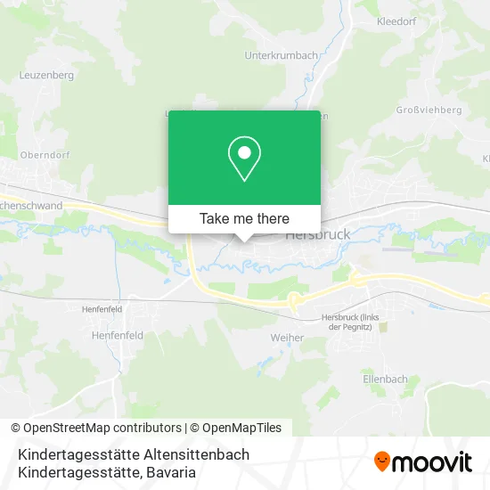 Карта Kindertagesstätte Altensittenbach Kindertagesstätte