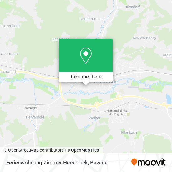 Карта Ferienwohnung Zimmer Hersbruck