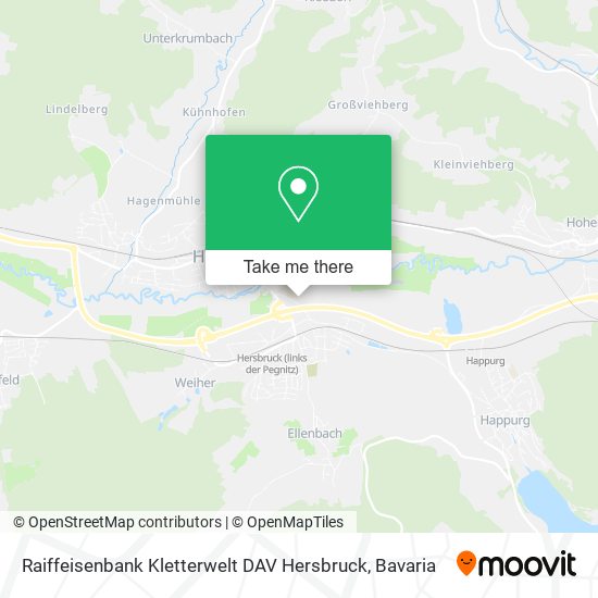 Raiffeisenbank Kletterwelt DAV Hersbruck map