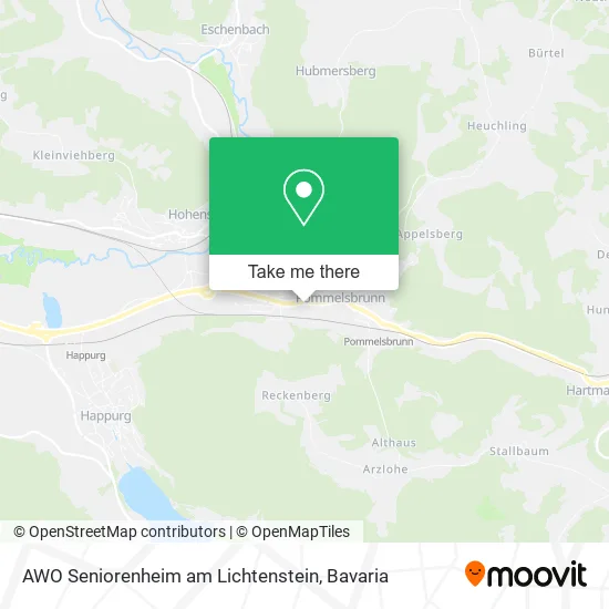 Карта AWO Seniorenheim am Lichtenstein