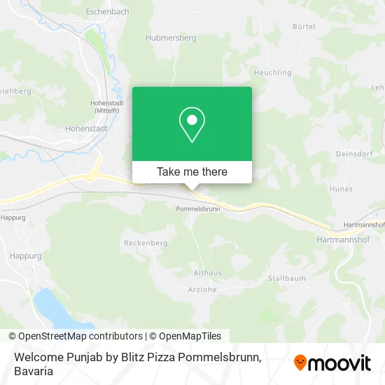 Карта Welcome Punjab by Blitz Pizza Pommelsbrunn