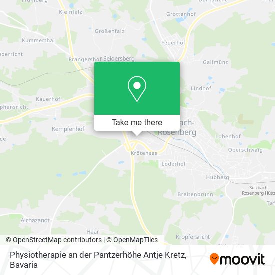 Physiotherapie an der Pantzerhöhe Antje Kretz map
