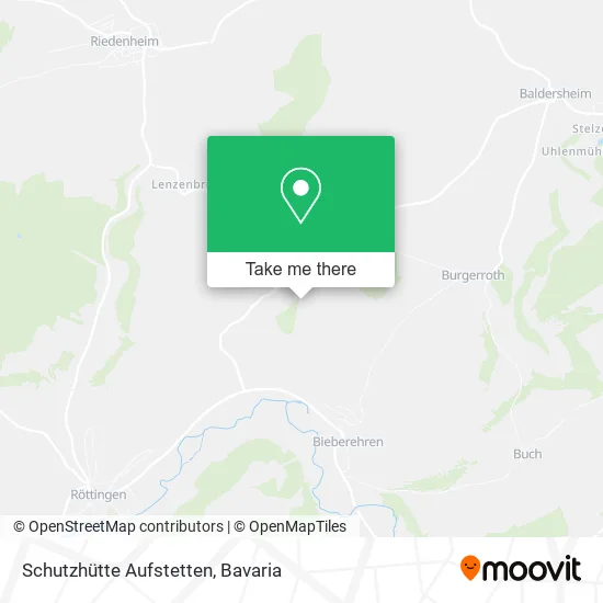 Schutzhütte Aufstetten map