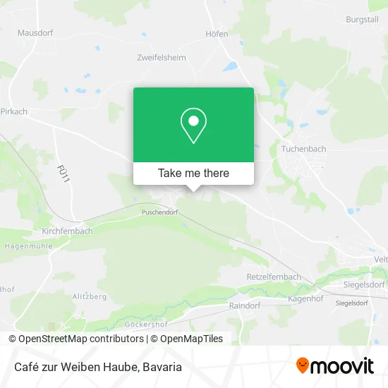 Карта Café zur Weiben Haube