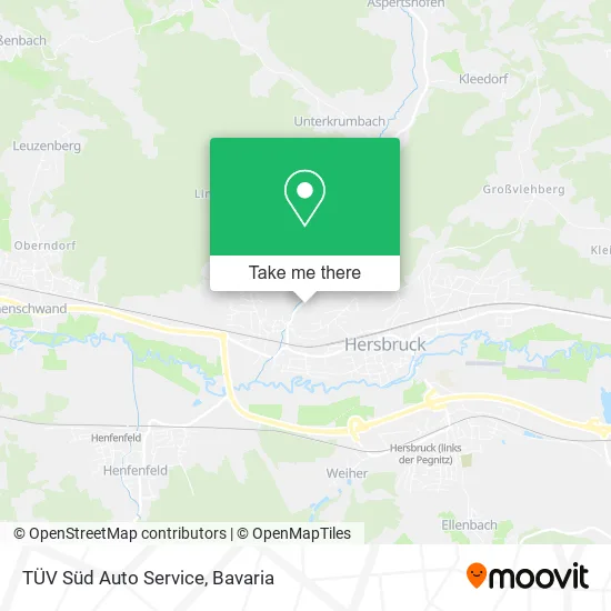 TÜV Süd Auto Service map