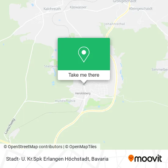 Карта Stadt- U. Kr.Spk Erlangen Höchstadt