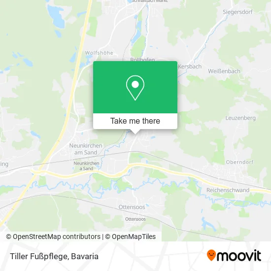 Карта Tiller Fußpflege