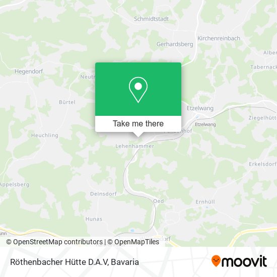 Röthenbacher Hütte D.A.V map
