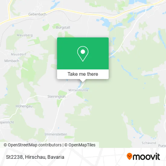 Карта St2238, Hirschau