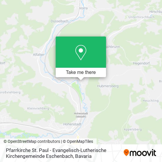 Pfarrkirche St. Paul - Evangelisch-Lutherische Kirchengemeinde Eschenbach map