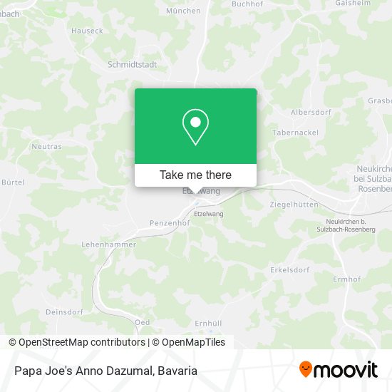 Papa Joe's Anno Dazumal map