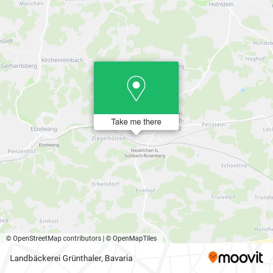Landbäckerei Grünthaler map