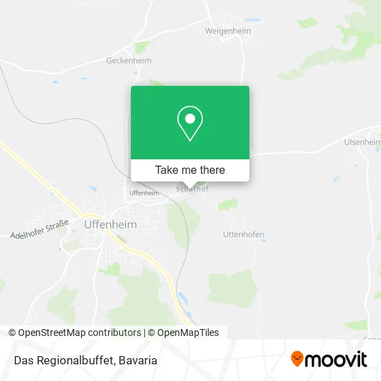 Карта Das Regionalbuffet
