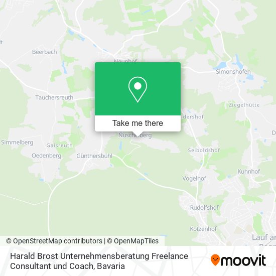 Harald Brost Unternehmensberatung Freelance Consultant und Coach map