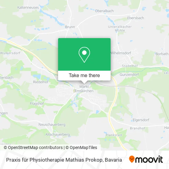 Карта Praxis für Physiotherapie Mathias Prokop