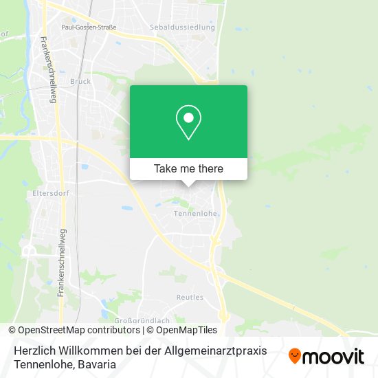 Herzlich Willkommen bei der Allgemeinarztpraxis Tennenlohe map