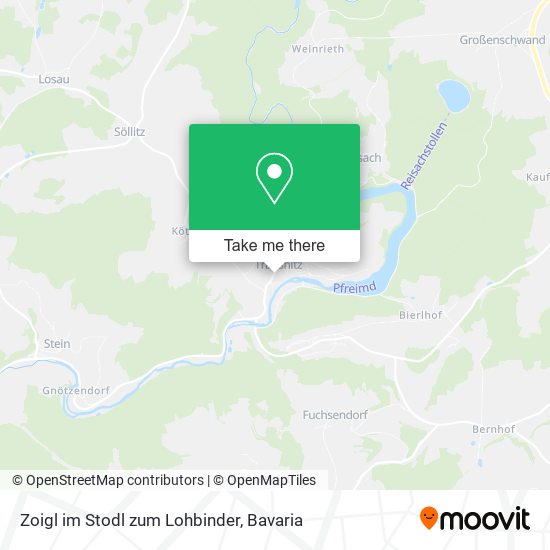 Карта Zoigl im Stodl zum Lohbinder