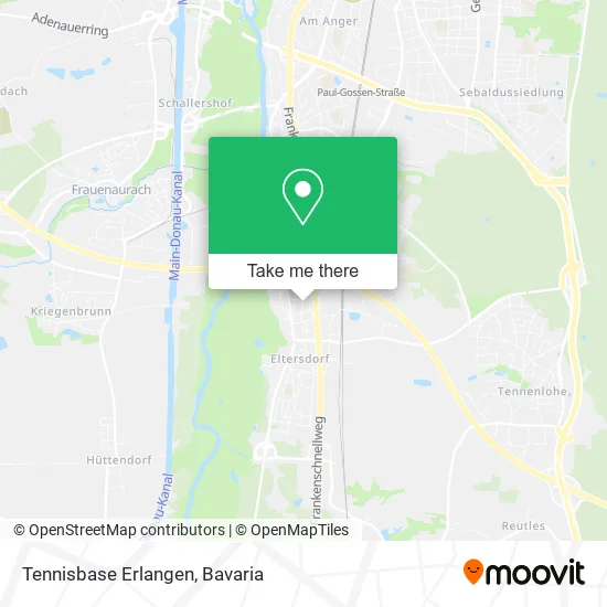 Карта Tennisbase Erlangen