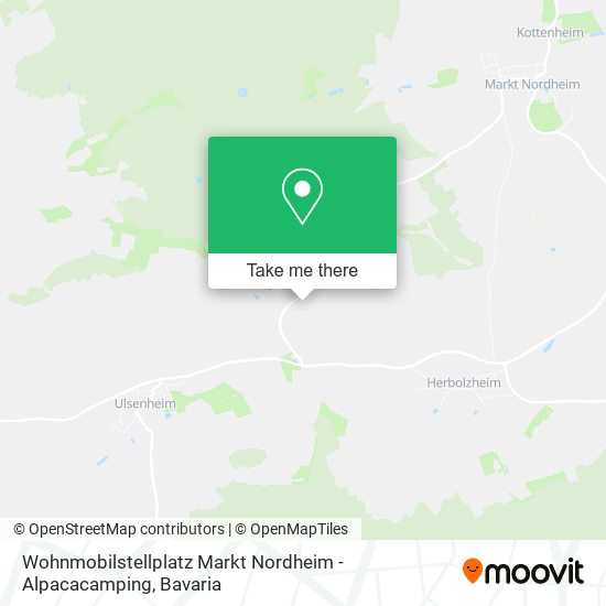 Wohnmobilstellplatz Markt Nordheim - Alpacacamping map