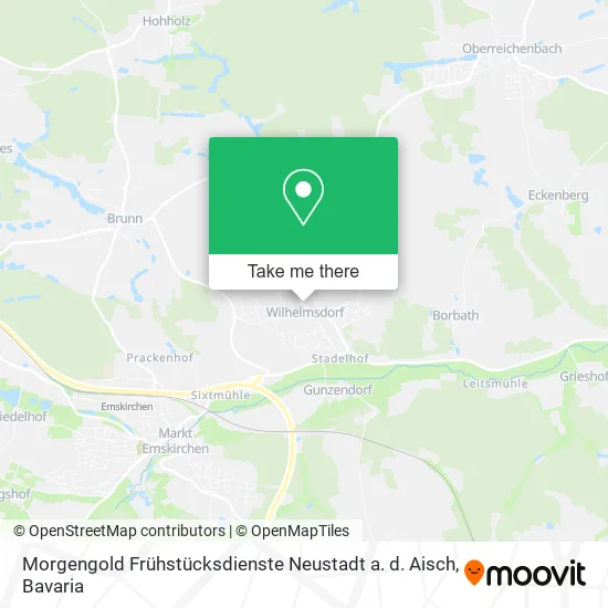 Карта Morgengold Frühstücksdienste Neustadt a. d. Aisch