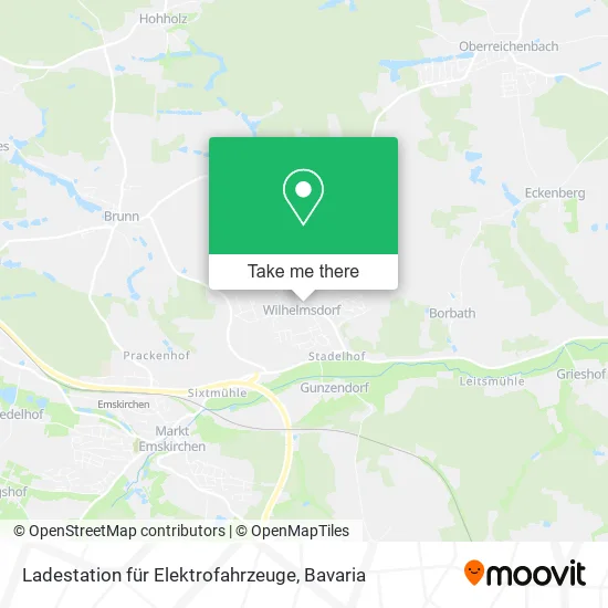 Карта Ladestation für Elektrofahrzeuge