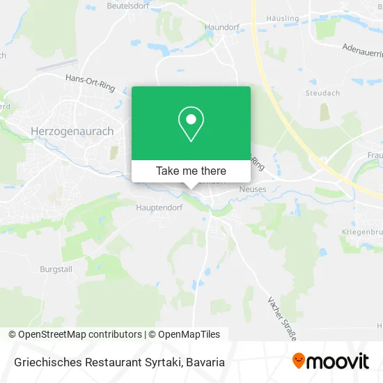Карта Griechisches Restaurant Syrtaki