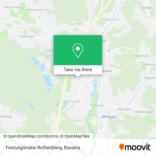 Festungsruine Rothenberg map
