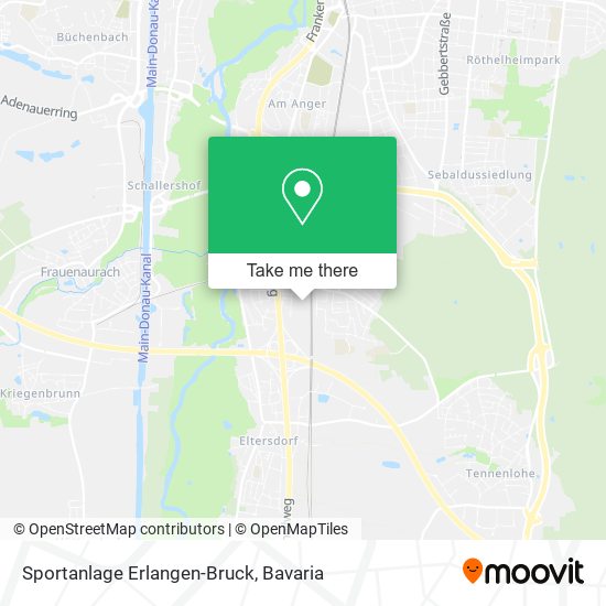 Sportanlage Erlangen-Bruck map
