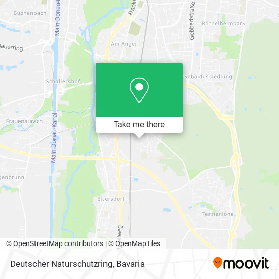 Карта Deutscher Naturschutzring