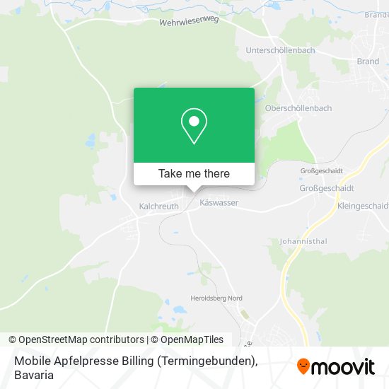 Mobile Apfelpresse Billing (Termingebunden) map
