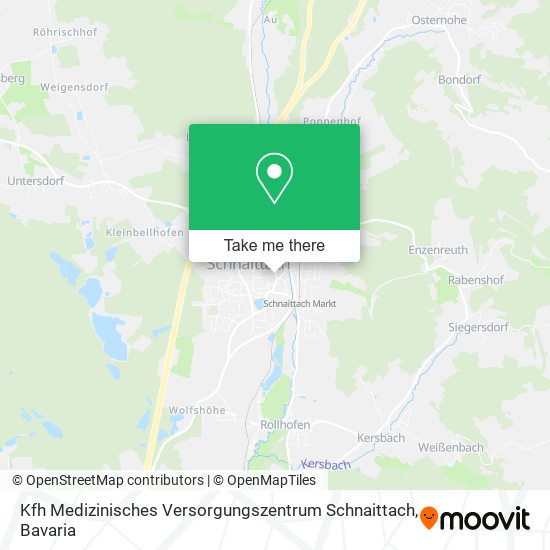 Kfh Medizinisches Versorgungszentrum Schnaittach map